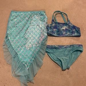 Girls mermaid swimsuit